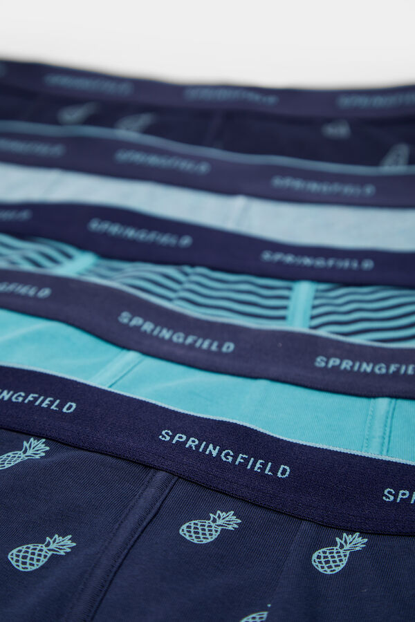 Springfield 5er-Pack Boxershorts Print lila