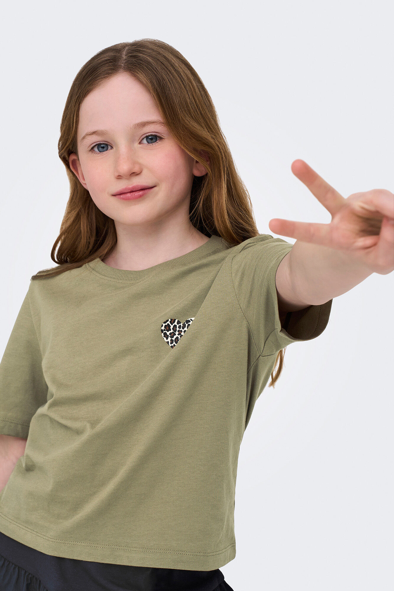 Only Girls Camiseta coraz&oacute;n ni&ntilde;a