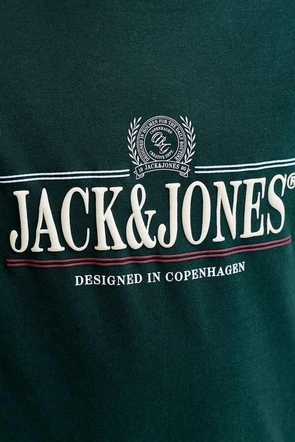 Jack & Jones Junior T-shirt regular manga comprida verde
