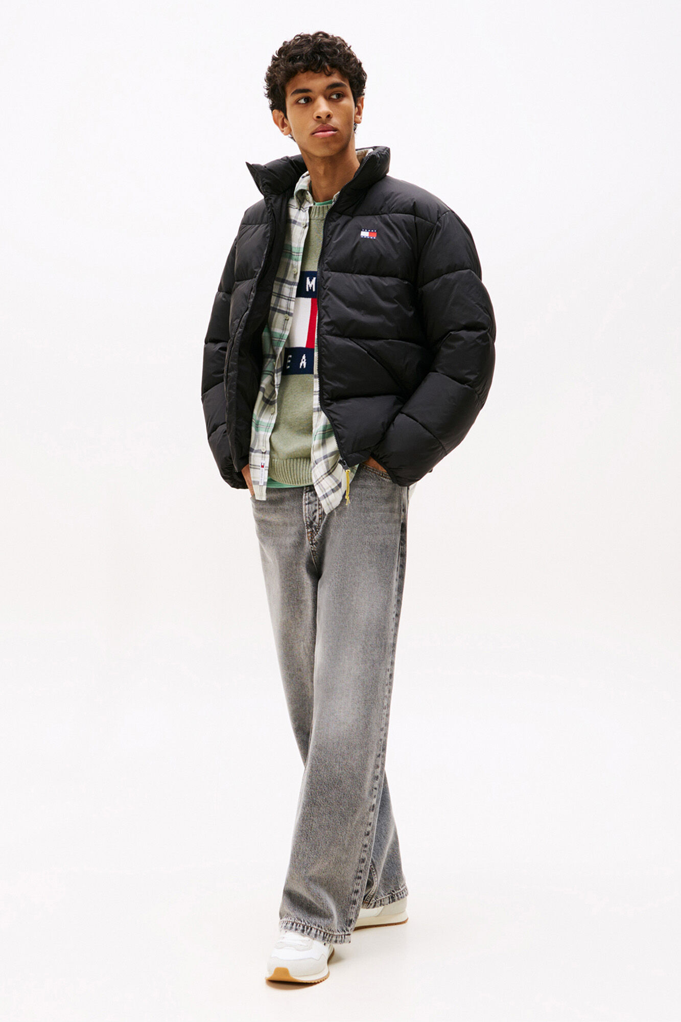 Tommy Jeans Zapatilla Tommy Jeans blanca con logo bandera