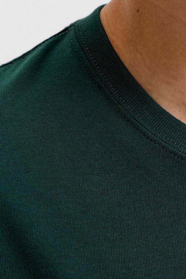Jack & Jones Junior T-shirt regular manga comprida verde