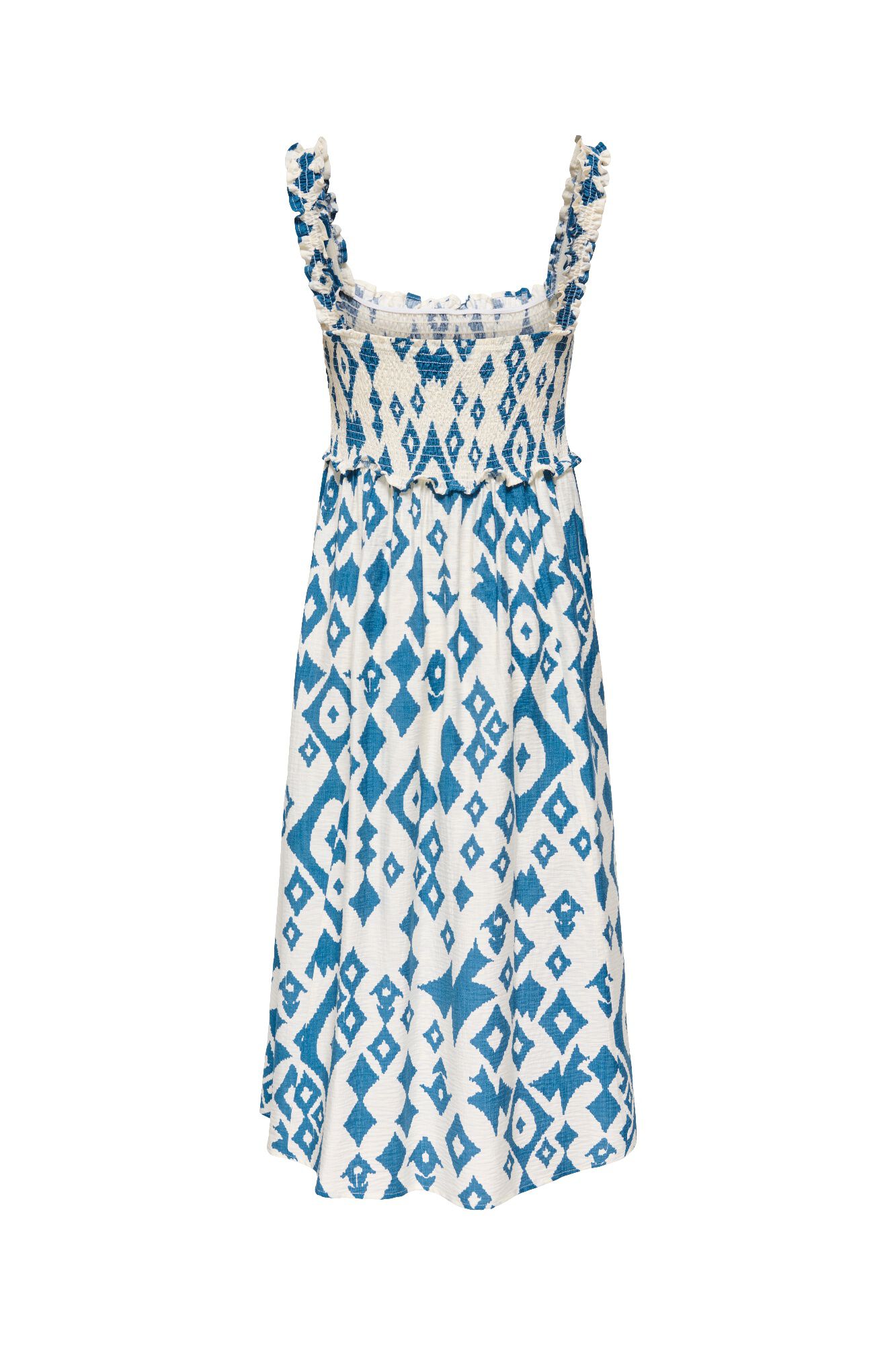 Only Vestido comprido em tecido favo de mel
