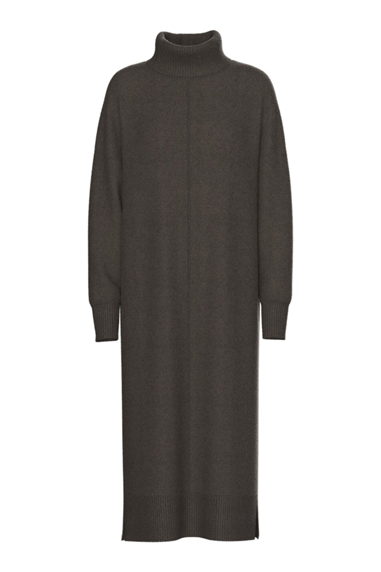Pieces Vestido punto midi cuello alto