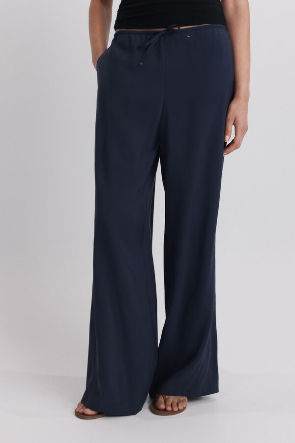 Springfield Jogger pantalone &scaron;irokih nogavica Plava