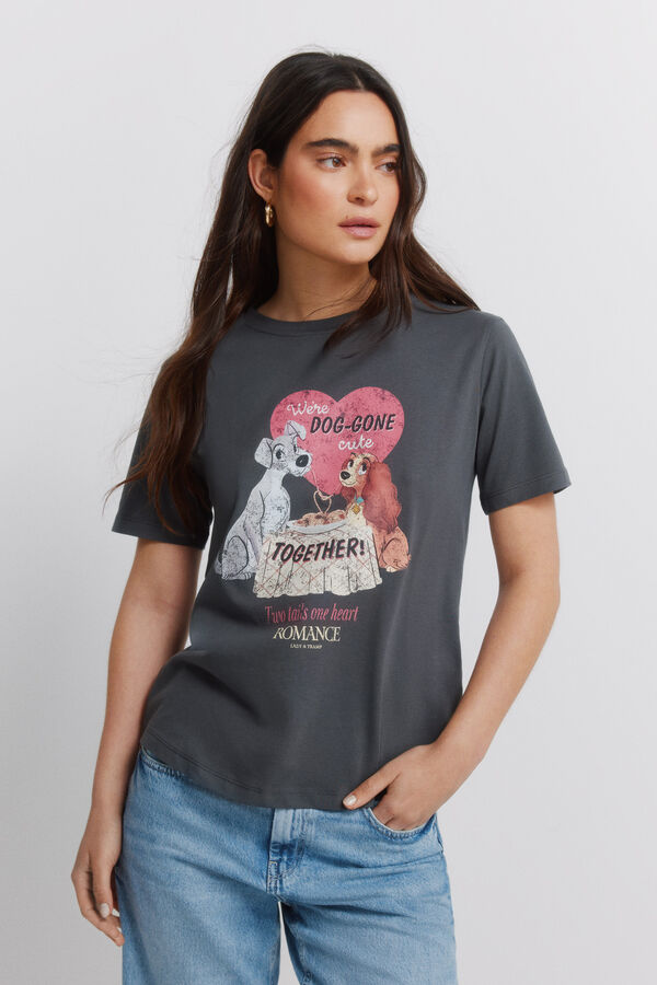 Springfield Majica kratkih rukava sa dezenom Siva