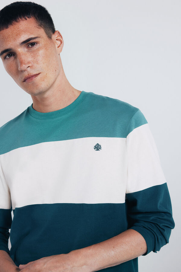 Springfield Pike dugi rukav sa izrezom od majica Plava