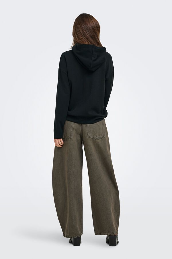 Only Sudadera con capucha negro