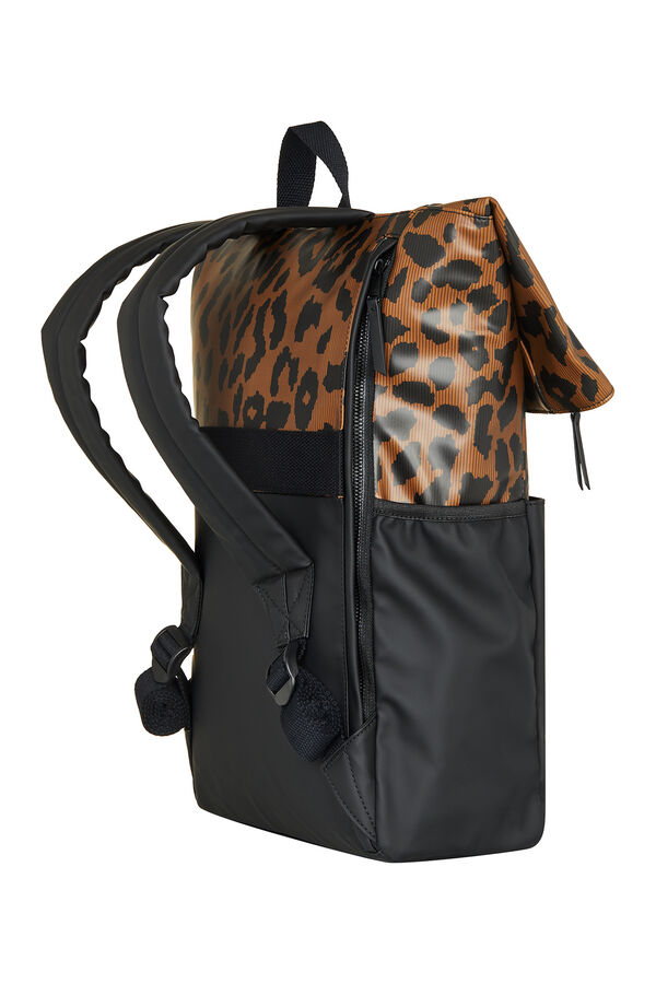 Roxy Mochila m&eacute;dia com fecho-&eacute;clair preto