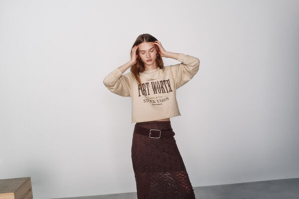 High Spirits Majica dugih rukava Smeđa