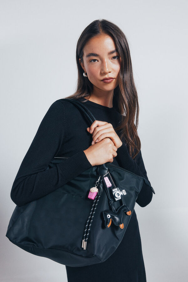 Springfield Najlonska velika torba Crna