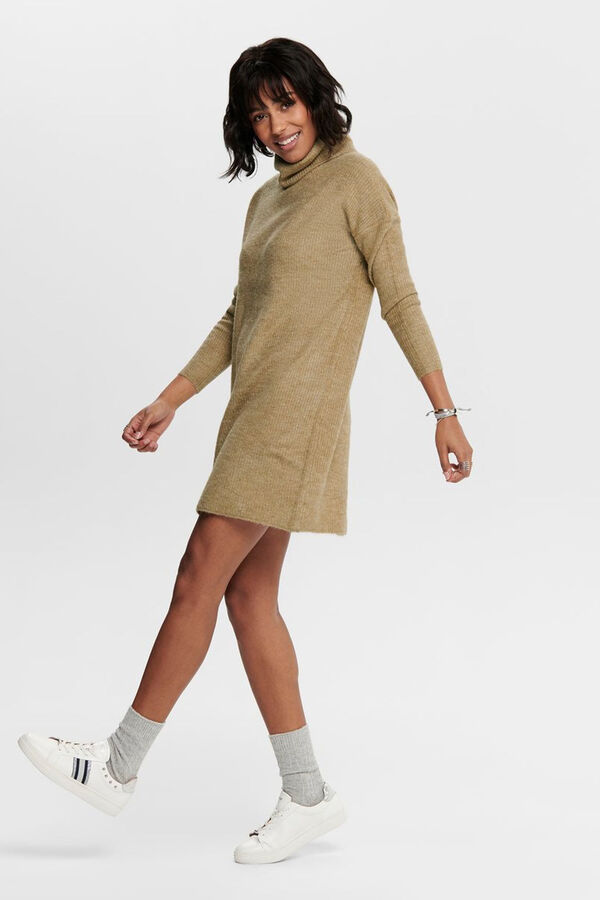 Only Vestido curto de malha cru