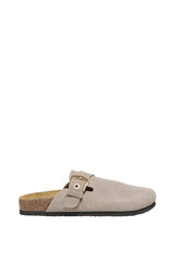 Only Zueco de piel beige