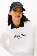 Tommy Jeans Gorra Tommy Jeans con bandera frontal negro