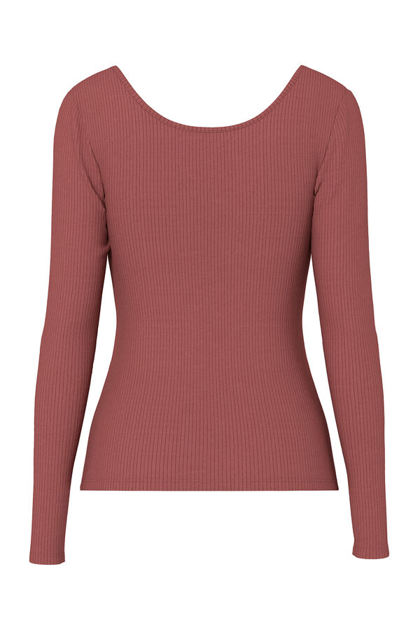 Pieces Top de canal&eacute; rojo