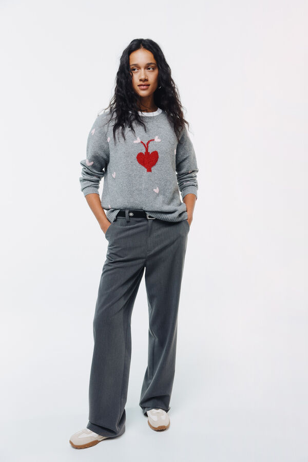 Springfield Džemper sa laticama Plava