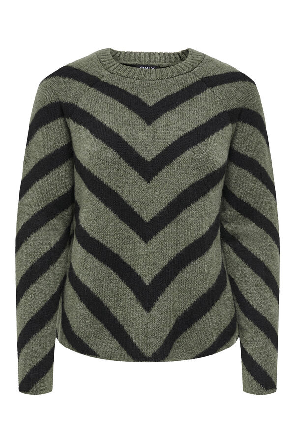 Only Camisola com estampado geom&eacute;trico cru