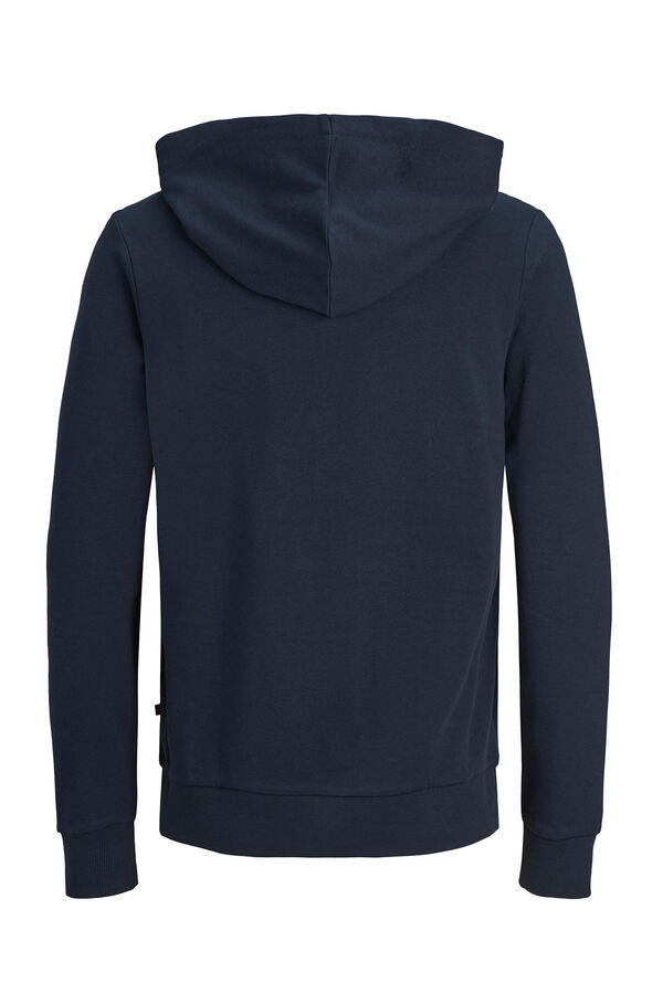 Jack & Jones Sudadera cremallera contraste azul