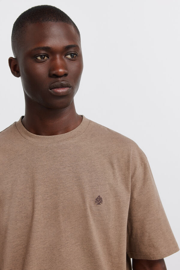 Springfield Viskozna osnovna majica Braon