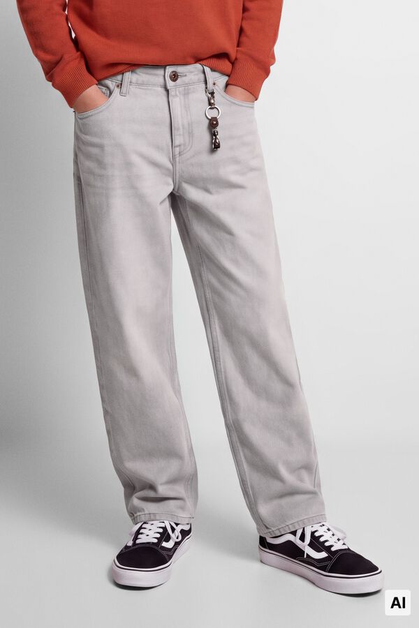 Springfield Kids Pantalon denim skater ni&ntilde;o gris