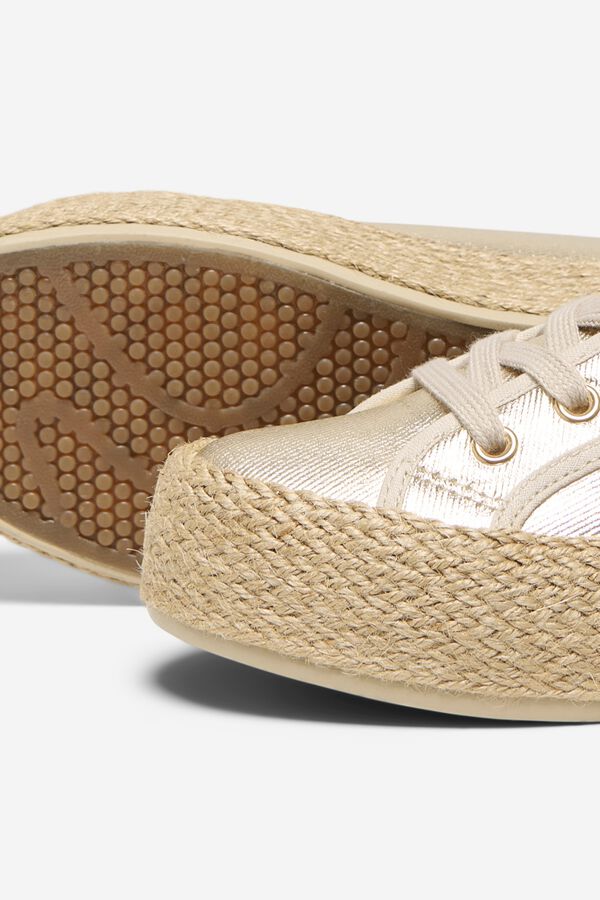 Only Jute platform low sneaker imprim&eacute;