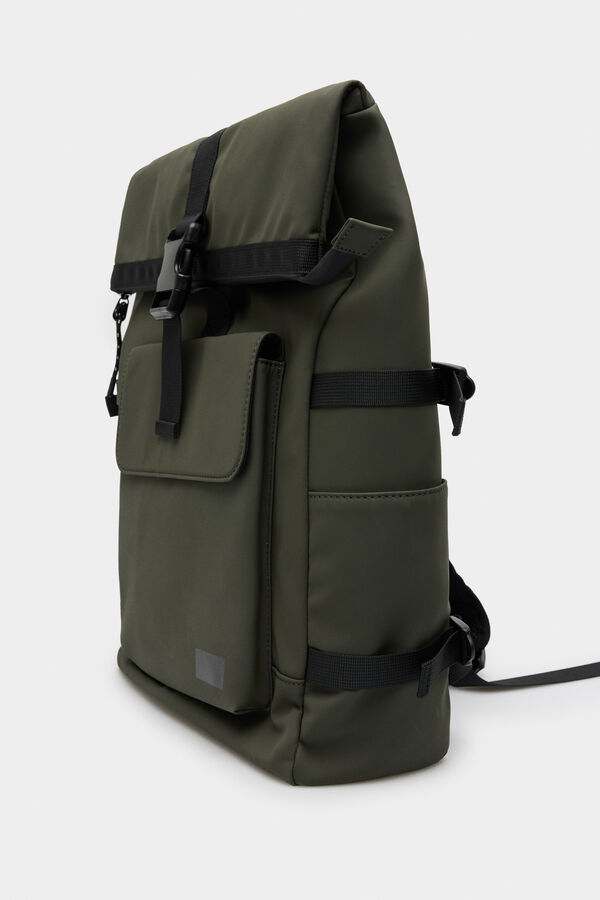 Springfield Mochila emborrachada verde verde