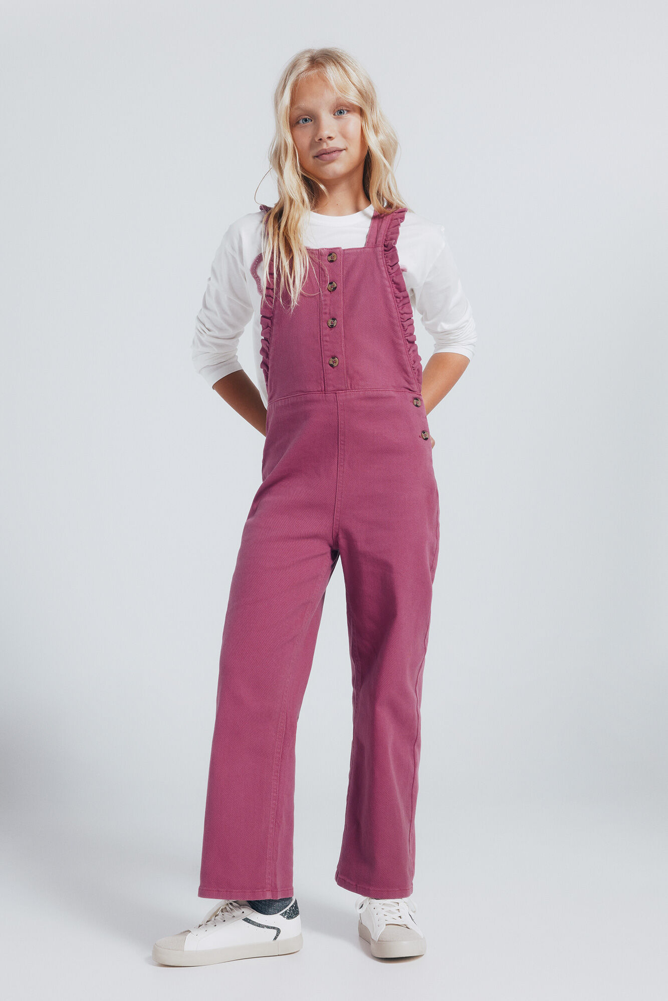 Springfield Kids Dugi kombinezon sa karnerima za devojčice