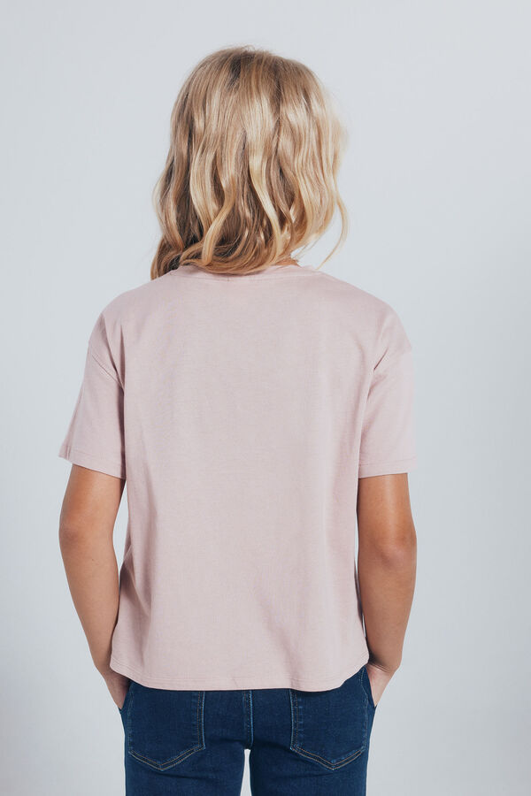 Springfield Kids Majica sa kaubojskim čizmama za devojčice Roze