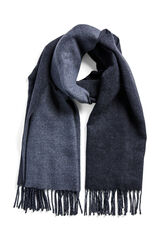 Pieces Cachecol fino contrastante cinzento