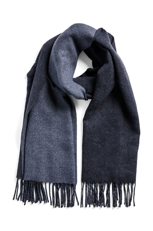 Pieces Cachecol fino contrastante cinzento