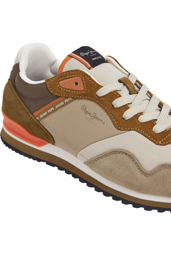 Pepe Jeans Zapatillas Running Con Detalles En Ante beige