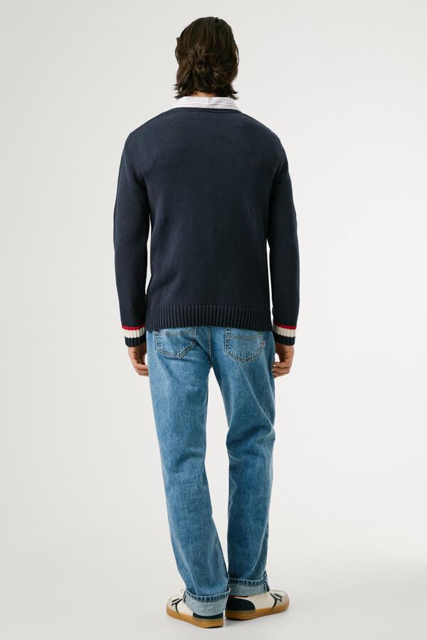 Pepe Jeans Jersey Union Jack Fit Regular azul