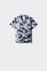 Springfield Kids Plava cvetna ko&scaron;ulja kratkih rukava za dečake Plava