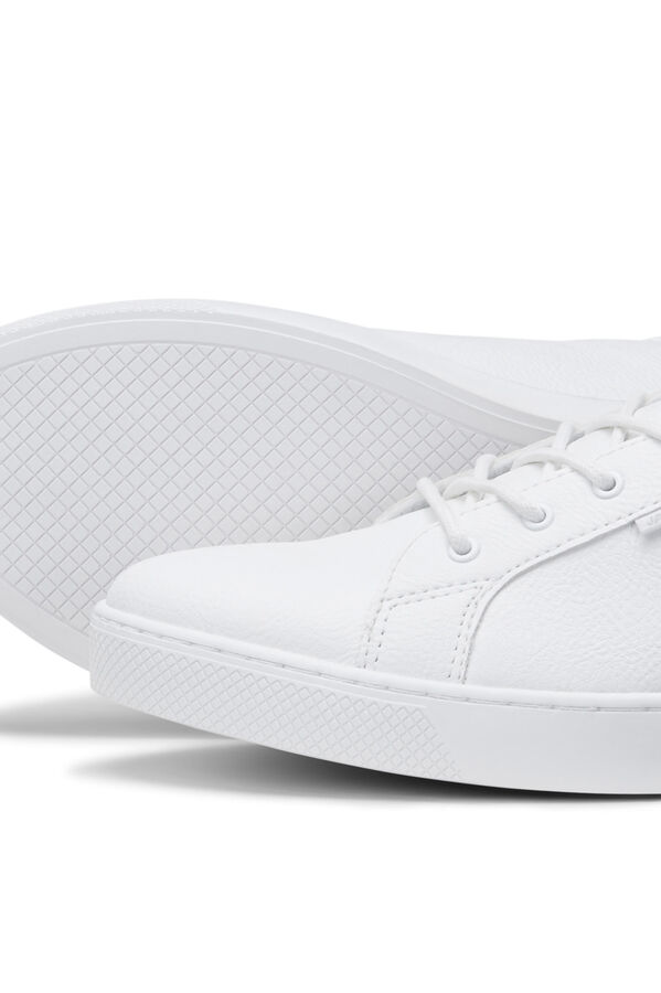 Jack & Jones Plain contrast sole trainers white