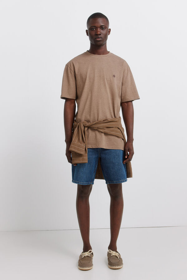 Springfield Viskozna osnovna majica Braon