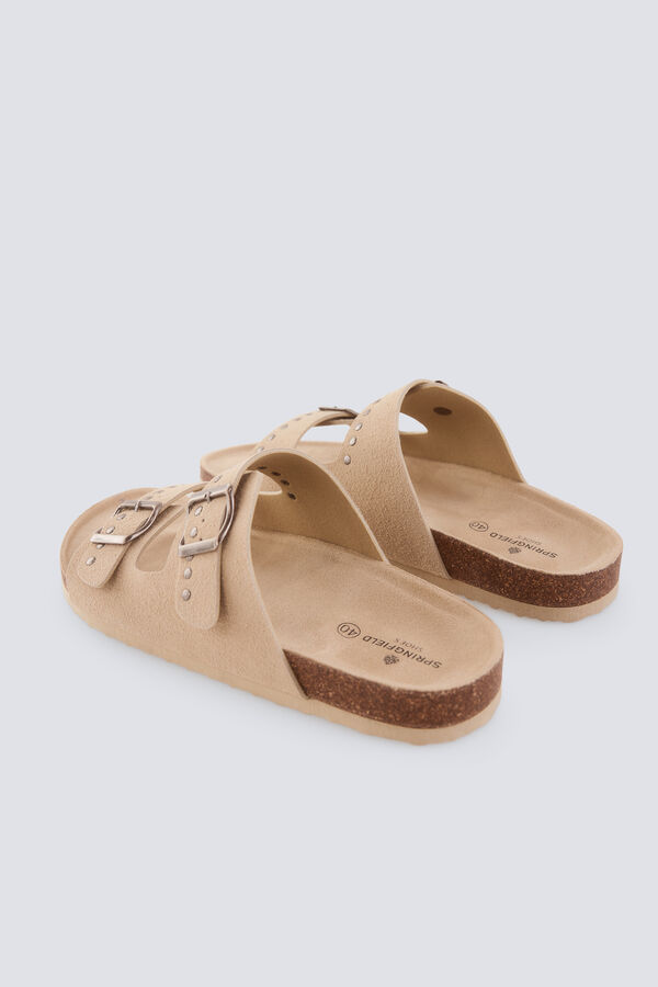 Springfield Sandale sa nitnama i kopčom Bež