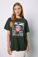 High Spirits Wild heart shirt grey