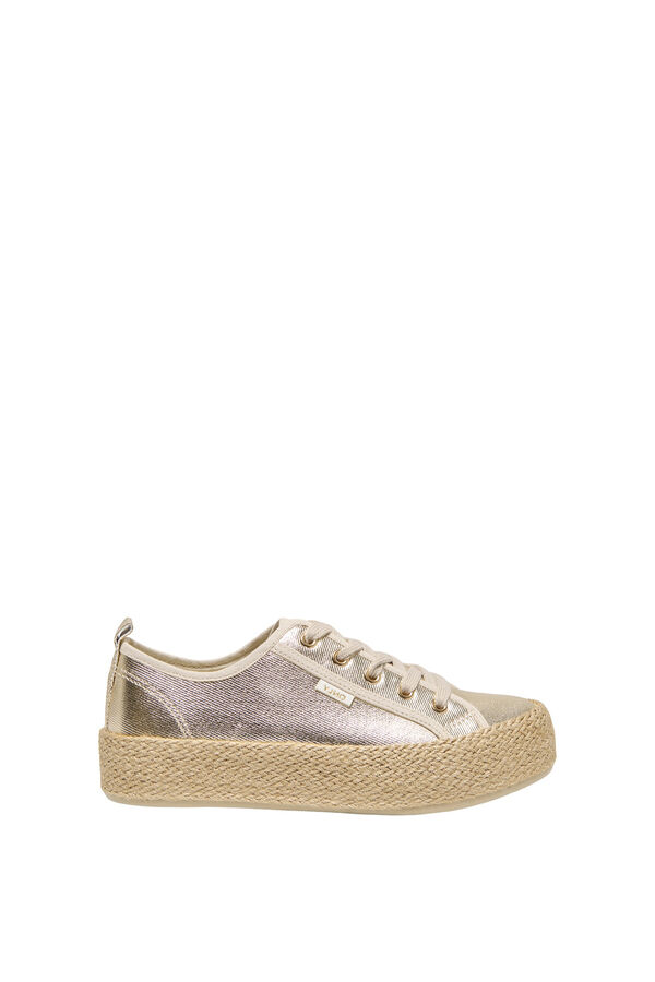 Only Jute platform low sneaker imprim&eacute;