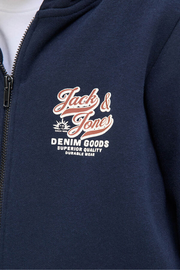 Jack & Jones Junior Zip-up sweatshirt blue
