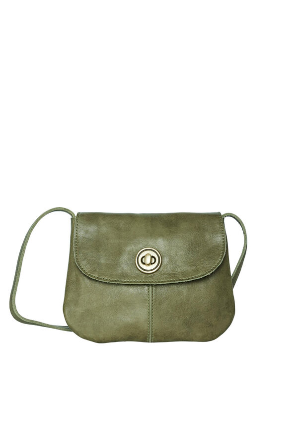 Springfield Bolso de piel vacuno verde