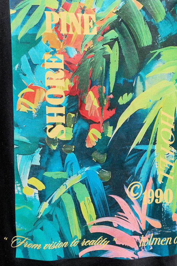 Jack & Jones Camiseta loose algod&oacute;n negro