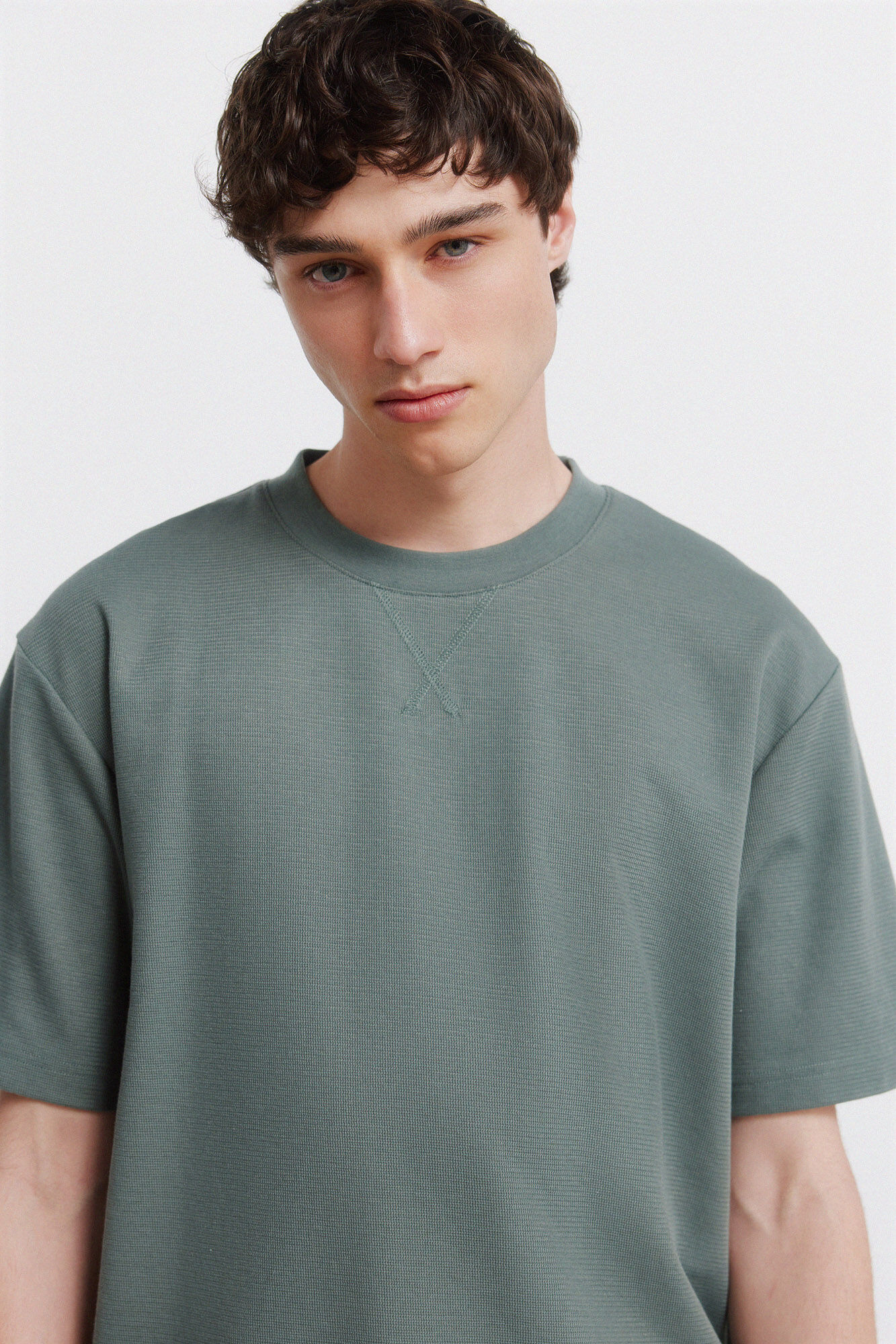 Springfield Majica sa vafl teksturom