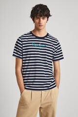 Springfield Regular Fit Striped T-shirt navy