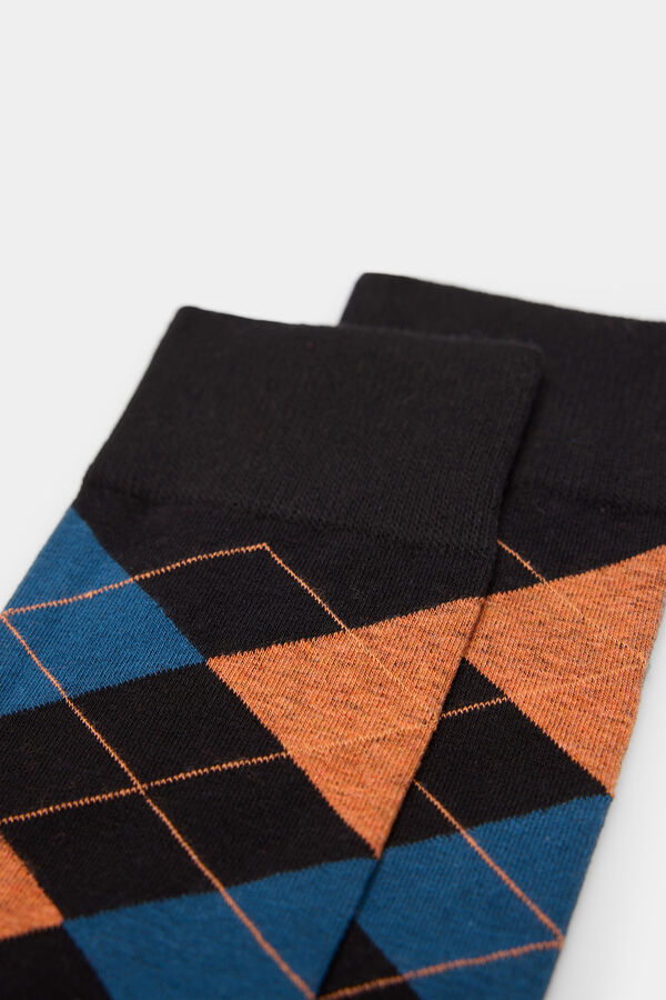 Springfield Calcet&iacute;n rombos negro