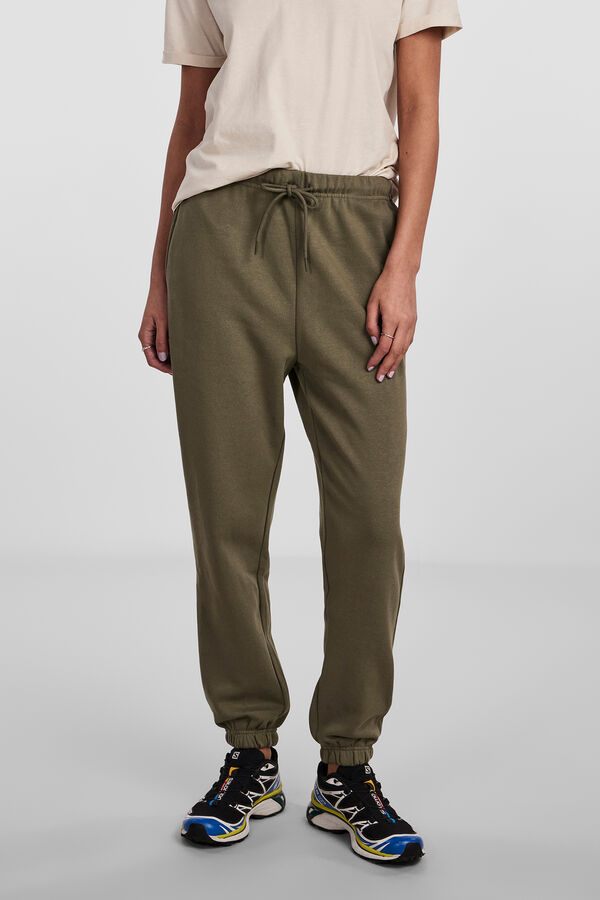 Pieces Pantal&oacute;n jogger pu&ntilde;o verde