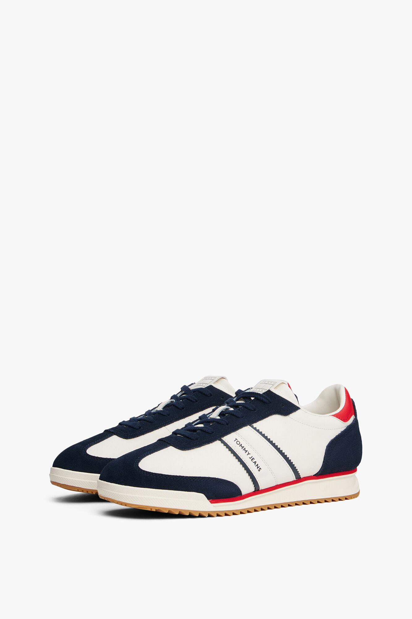 Tommy Jeans Zapatilla retro Tommy Jeans en azul, blanco y rojo
