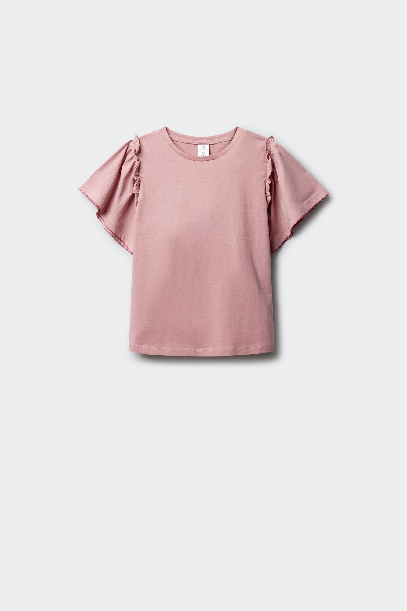 Springfield Kids Osnovna majica kratkih rukava sa karnerima za devojčice