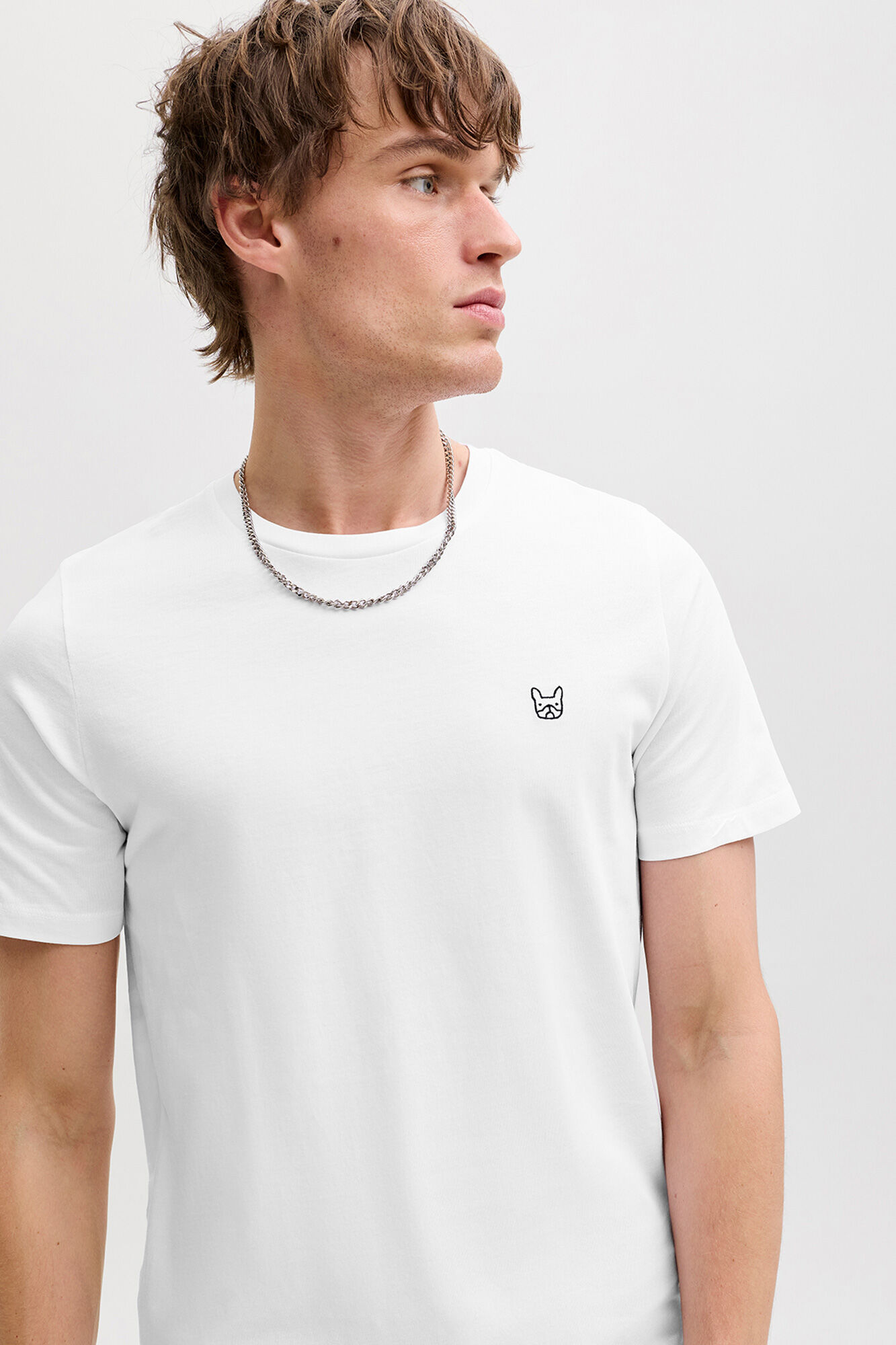 Jack & Jones Embroidered slim fit T-shirt
