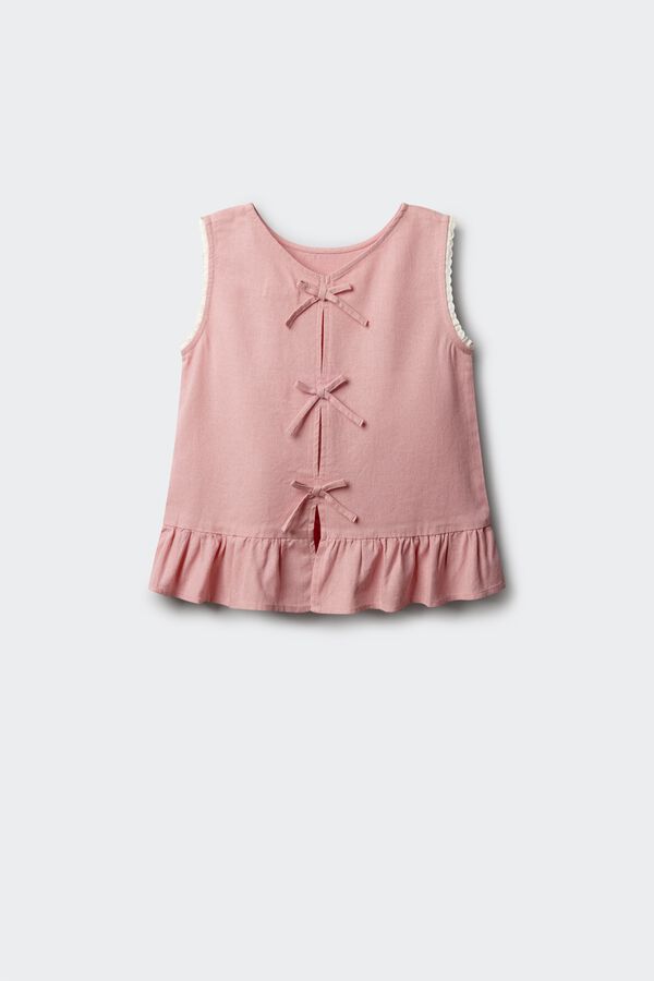 Springfield Kids Top od lana sa ma&scaron;nama za devojčice Roze