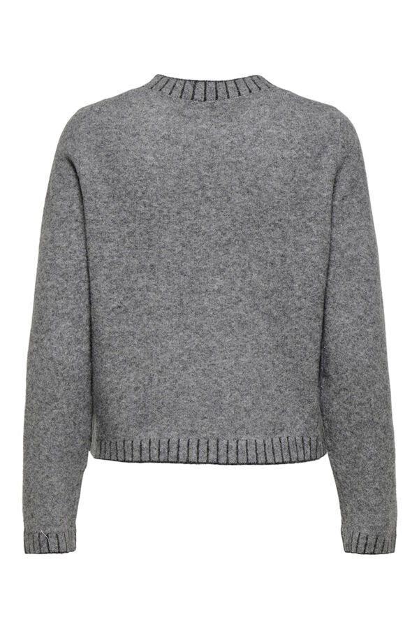 Only Jersey costuras en contraste gris
