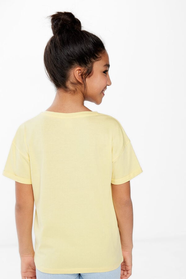 Springfield T-shirt borboleta menina mostarda